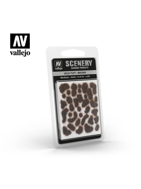 Vallejo - Scenery - Wild Tuft - Brown 4 mm