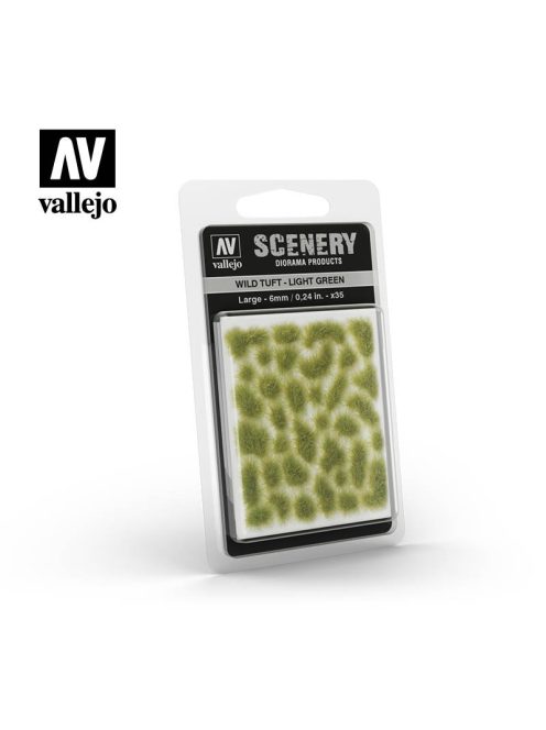 Vallejo - Scenery - Wild Tuft - Light Green 6 mm