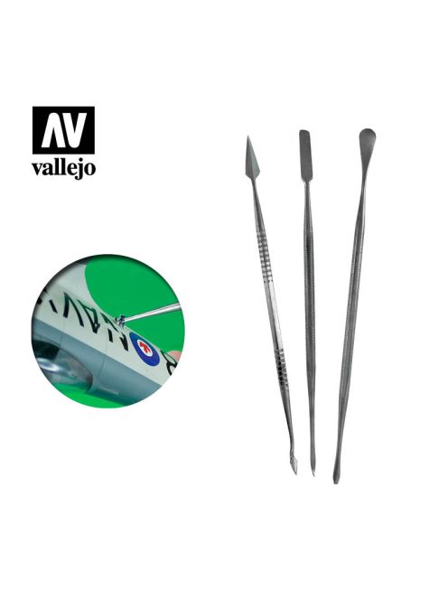 Vallejo - Tools - Set of 3 s/s Carvers