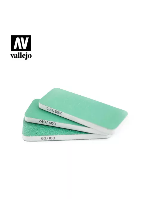 Vallejo - Tools - FlexiSander Dual Grit x3 (80x30x6mm)