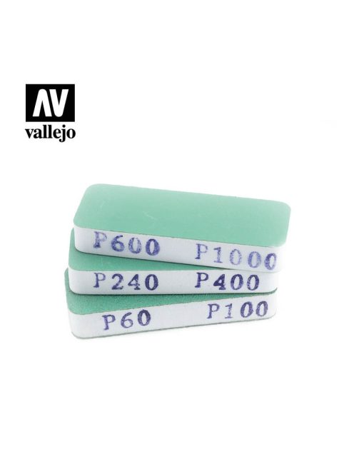 Vallejo - Tools - FlexiSander Dual Grit x3 (80x30x12mm)