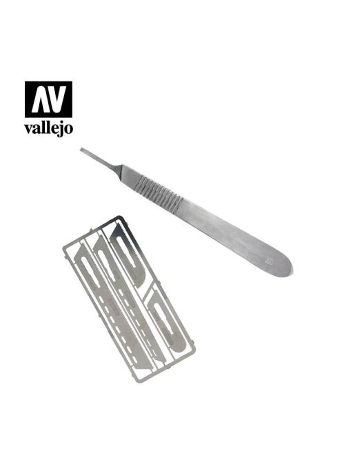 Vallejo - Tools - Saw set #1 with scalpel handle #4