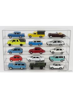   Vetrina Display Box - Accessories Espositore Aperto - For Auto 1/43 1/64 - Cars Not Included - Lungh.Lenght Cm 36.8 X Largh.Width Cm 6.7 X Alt.Height Cm 24.3 (Altezza Utile Tra I Ripiani Cm 4.5 Inner Height Among Shelves) 