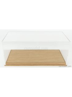   Vetrina Display Box - Vetrina Display Box Base In Pelle Beige - Leather Base Beige - Lungh.Lenght Cm 31.7 X Largh.Width Cm 15.9 X Alt.Height Cm 12.9 (Altezza Interna Interior Height Cm 11.3) Plastic Display