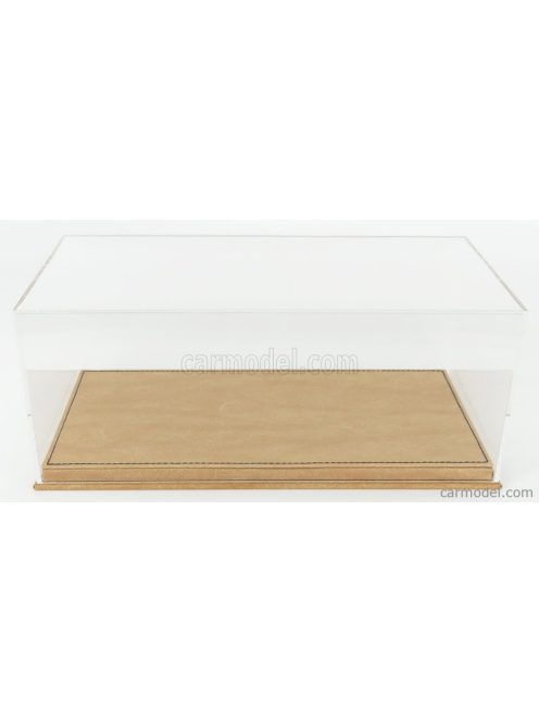 Vetrina Display Box - Vetrina Display Box Base In Pelle Beige - Leather Base Beige - Lungh.Lenght Cm 31.7 X Largh.Width Cm 15.9 X Alt.Height Cm 12.9 (Altezza Interna Interior Height Cm 11.3) Plastic Display