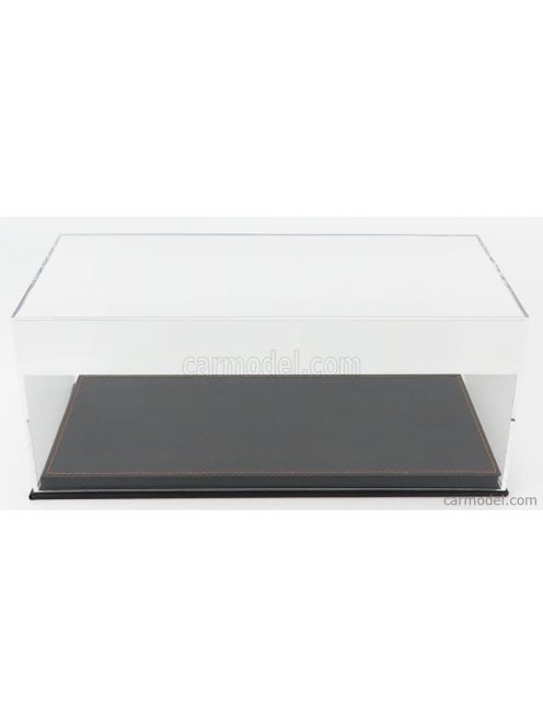 Vetrina Display Box - Vetrina Display Box Base In Pelle Nera - Leather Base Black - Lungh.Lenght Cm 31.7 X Largh.Width Cm 15.9 X Alt.Height Cm 12.9 (Altezza Interna Interior Height Cm 11.3) Plastic Display