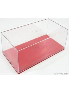   Vetrina Display Box - Vetrina Display Box Red Base - Base Rossa - Lungh.Lenght Cm 23.6 X Largh.Width Cm 12.5 X Alt.Height Cm 10 (Altezza Interna Cm 8.1) Plastic Display