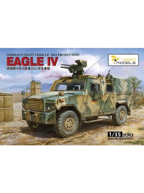 Vespid models - 1:35 German Eagle IV Utility Vehicle 2011 production (Deluxe edition)