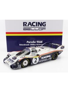   Werk 83 - PORSCHE 956K TEAM PORSCHE RACING N 2 1000km NURBURGRING RECORD LAP NORDSCHLEIFE 6:11,13 min 1983 STEFAN BELLOF - DEREK BELL WHITE BLUE