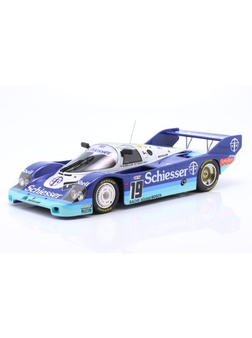 Werk 83 - PORSCHE 956B 2.6L TURBO TEAM BRUN MOTORSPORT N 19 1000km SPA 1985 STEFAN BELLOF - THIERRY BOUTSEN 2 TONE BLUE WHITE