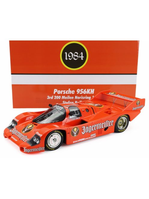Werk 83 - PORSCHE 956B JAGERMEISTER TEAM BRUN MOTORSPORT N 1 3rd 200 MILES NORISRING 1984 STEFAN BELLOF ORANGE