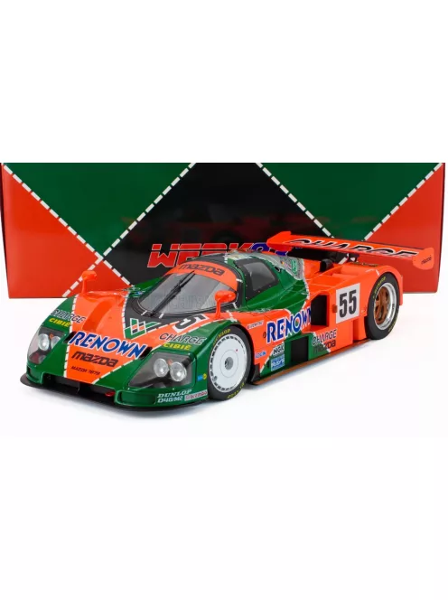 Werk 83 - MAZDA 787B 2.6L TEAM MAZDASPEED CO. LTD. N 55 WINNER 24h LE MANS 1991 BERTRAND GACHOT - JOHNNY HERBERT - VOLKER WEIDLER ORANGE GREEN SILVER