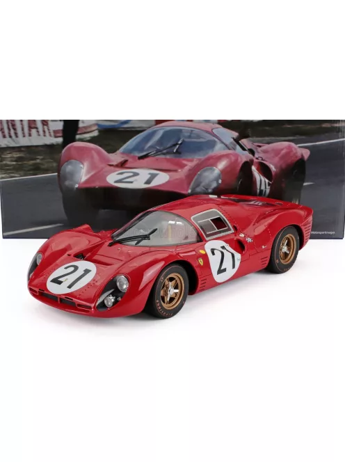 Werk 83 - FERRARI 330P4 BERLINETTA 4.0L V12 TEAM SPA FERRARI SEFAC N 21 2nd 24h LE MANS 1967 LUDOVICO SCARFIOTTI - MIKE PARKES RED