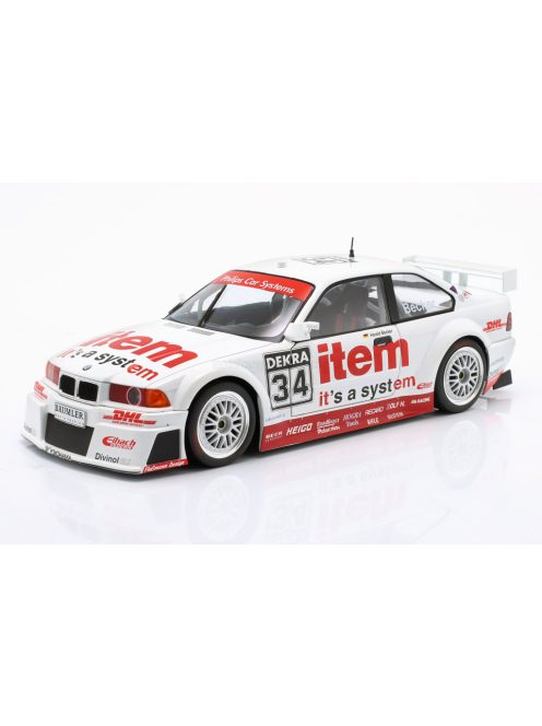 Werk 83 - BMW 3-SERIES 325i COUPE (E36) TEAM WS-DHL N 34 DTM SEASON 1994 HARALD BECKER WHITE RED
