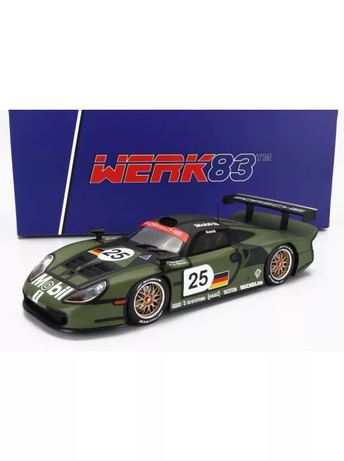 Werk 83 - PORSCHE 911 3.2L GT1 EVO TEAM PORSCHE AG N 25 PRE QUALIFYING 24h LE MANS 1997 T.BOUTSEN - H.J.STUCK - Y.DALMAS GREEN
