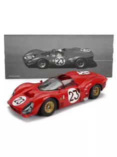   Werk 83 - FERRARI 330 P3 4.0L V12 SPIDER TEAM FERRARI SPA SEFAC N 23 WINNER 24h DAYTONA 1967 LORENZO BANDINI - CHRIS AMON RED