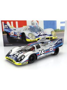   Werk 83 - PORSCHE 917K 4.9L TEAM MARTINI RACING N 23 1000km SPA 1971 HELMUT MARKO - GIJS VAN LENNEP SILVER RED BLUE YELLOW