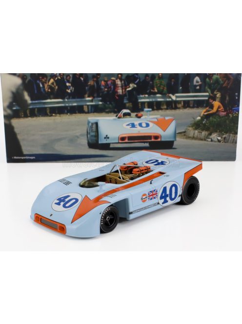 Werk 83 - PORSCHE 908/03 TEAM GULF N 40 2nd TARGA FLORIO 1970 PEDRO RODRIGUEZ - LEO KINNUNEN LIGHT BLUE ORANGE