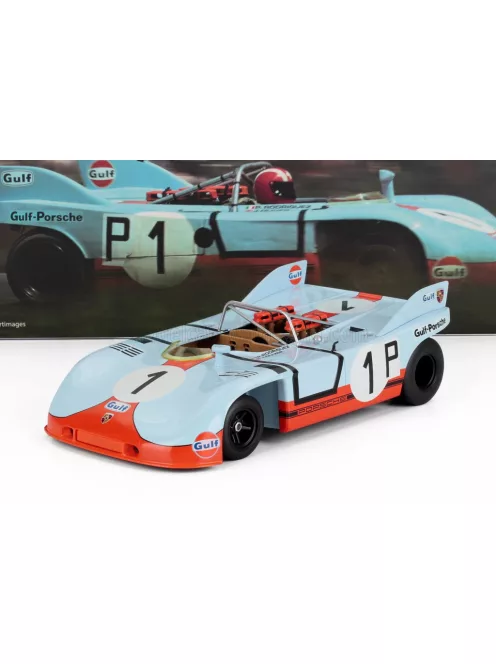 Werk 83 - PORSCHE SPIDER TEAM GULF N 1 2nd 1000km NURBURGRING 1971 PEDRO RODRIGUEZ - JO SIFFERT LIGHT BLUE ORANGE