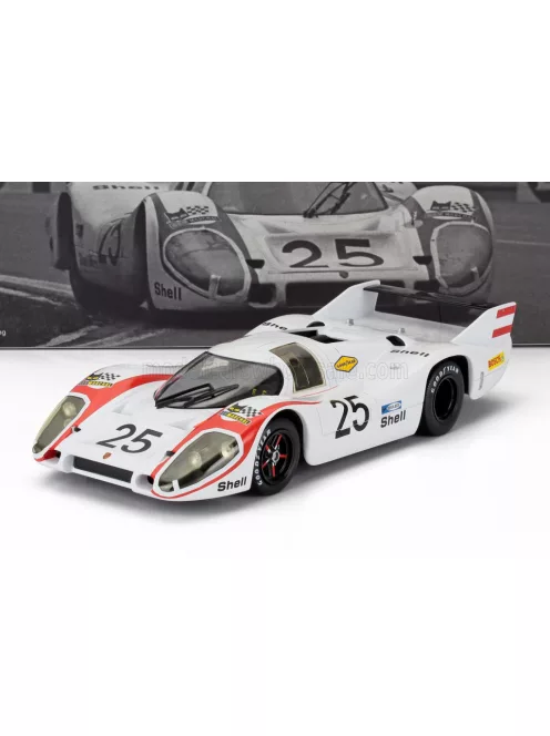 Werk 83 - PORSCHE 917LH 4.5L TEAM PORSCHE SYSTEM ENGENEERING N 25 POLE POSITION 24h LE MANS 1970 VIC ELFORD - KURT AHRENS WHITE RED