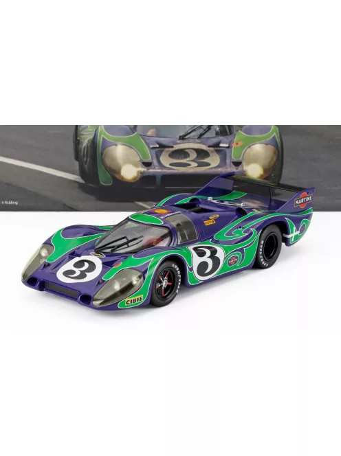 Werk 83 - PORSCHE 917LH 4.5L TEAM MARTINI RACING INTERNATIONAL N 3 2nd 24h LE MANS 1970 GERARD LARROUSSE - WILLI KAUHSEN BLUE GREEN