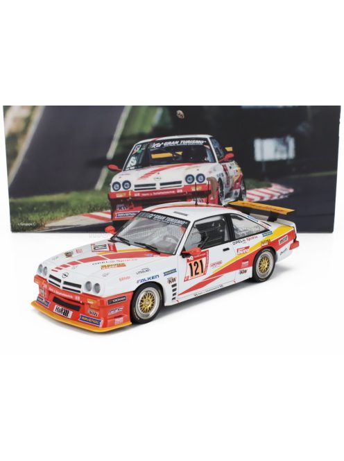 Werk 83 - OPEL MANTA GT TEAM AUTOMOBILCLUB VON DEUTSCHLAND N 121 24h NURBURGRING 2023 HANS-OLAF BECKMANN - PETER HASS - JURGEN SCHULTEN - VOLKER STRYCEK WHITE ORANGE YELLOW