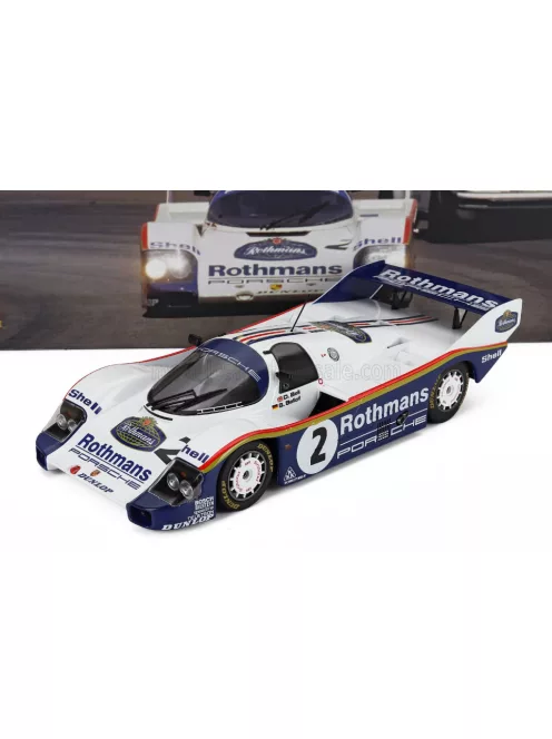 Werk 83 - PORSCHE 956K N 2 TEAM ROTHMANS WINNER 1000km SANDOWN PARK SPORTSCAR 1984 STEFAN BELLOF - DEREK BELL WHITE BLUE