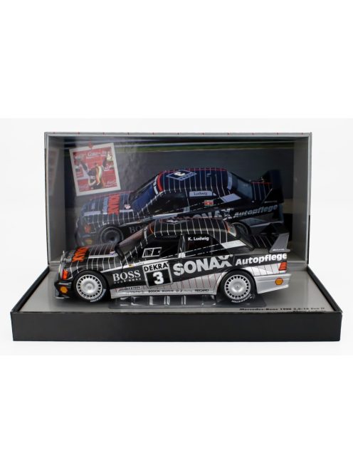 Werk 83 - MERCEDES BENZ 190E 2.5 16V EVO2 TEAM AMG MOTORENBAU GmbH N 3 CHAMPION DTM SEASON 1992 KLAUS LUDWIG GREY BLACK WHITE