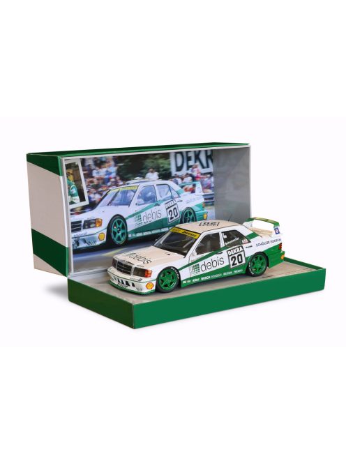 Werk 83 - MERCEDES BENZ 190E EVO2 TEAM ZAKSPEED RACING N 20 NORISRING RACE DTM 1991 MICHAEL SCHUMACHER WHITE GREEN