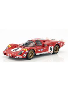   Werk 83 - FERRARI 512S 5.0L V12 LONG TAIL TEAM SEFAC SPA FERRARI N 8 24h LE MANS 1970 ARTURO MERZIARIO - CLAY REGAZZONI RED