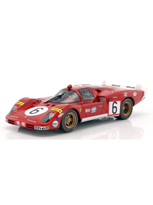 Werk 83 - FERRARI 512S 5.0L V12 LONG TAIL TEAM SEFAC SPA FERRARI N 6 24h LE MANS 1970 IGNAZIO GIUNTI - NINO VACCARELLA RED