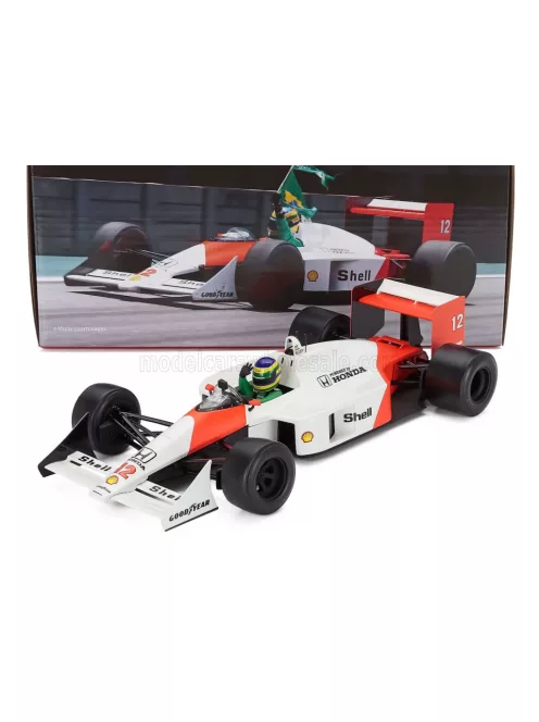Werk 83 - McLAREN F1 MP HONDA N 12 (AYRTON SENNA'S CAR) DEMO RUN INTERLAGOS BRAZILIAN GP 2019 BRUNO SENNA WHITE RED
