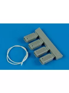 Wheelliant - Universal Navy Wheel Chock w. Nylon Rope