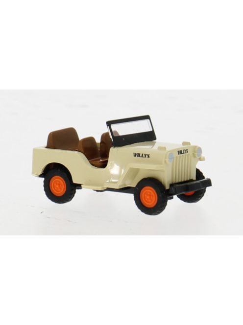 Wiking - Willys Jeep CJ-3A, beige, 1949, 1:87