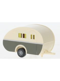 Wiking - Sportberger Wohnwagen, beige/grau, 1950, 1:87