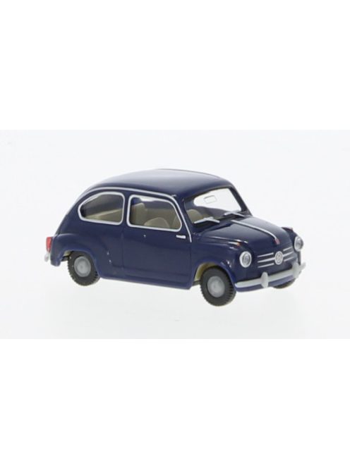 Wiking - Fiat 600, dunkelblau, 1955, 1:87