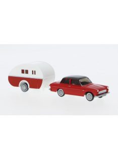 Wiking - Ford Taunus 12M, rot/schwarz, 1962, 1:87