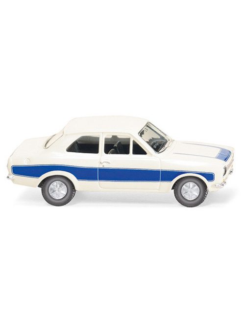 Wiking - Ford Escort MK I, weiss/blau, 1:87