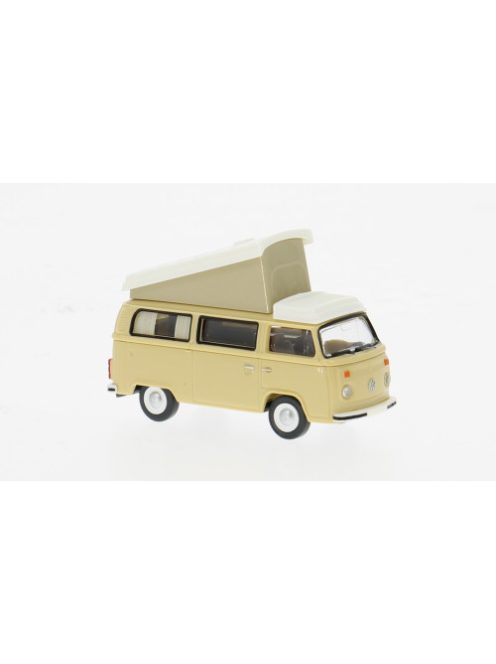 Wiking - VW T2b Campingbus, beige/weiss, 1972, 1:87