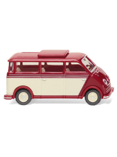 Wiking - DKW Schnelllaster Bus, dunkelrot/hellbeige, 1955, 1:87