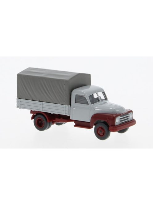 Wiking - Hanomag L28, hellgrau/dunkelrot, 1950, 1:87