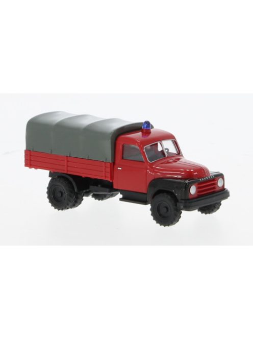 Wiking - Hanomag L28 Pritsche, 1950, Feuerwehr, 1:87