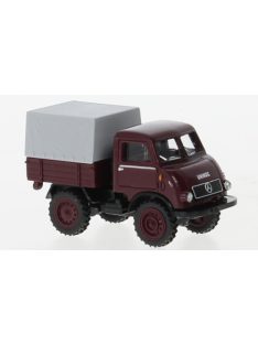 Wiking - Mercedes Unimog U402, dunkelrot, 1953, 1:87