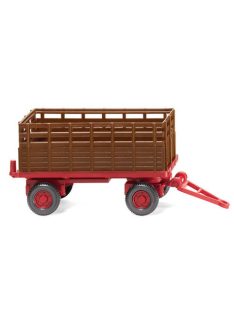   Wiking - Anhänger Landwirtschaftlicher Anhänger, braun/dunkelrot, 1964, 1:87