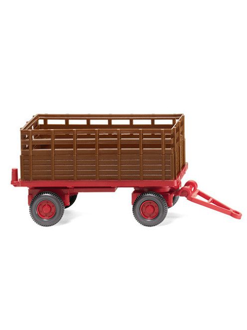 Wiking - Anhänger Landwirtschaftlicher Anhänger, braun/dunkelrot, 1964, 1:87
