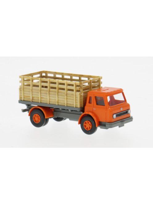 Wiking - International Harvester Gitteraufbau-LKW, orange/grau, 1962, 1:87