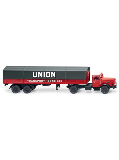 Wiking - Henschel Pritschensattelzug, 1950, Union Transport, 1:87