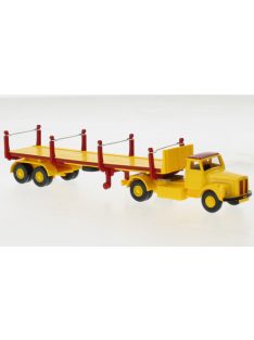 Wiking - Scania Rungensattelzug, gelb/rot, 1974, 1:87