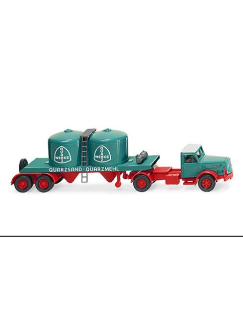 Wiking - Henschel Chemikaliensattelzug, 1955, Quarzwerke, 1:87