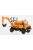 Wiking - Mercedes  Unimog mit Bagger, orange, 1975, 1:87